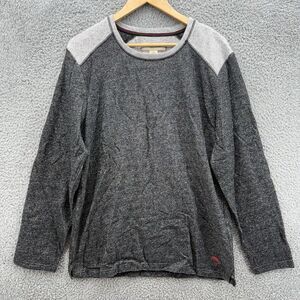 Tommy Bahama Sweatshirt‎ Mens Large Heather Gray Round Neck Pullover Long Sleeve